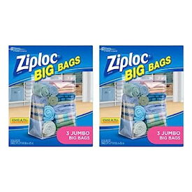 【中古】【輸入品・未使用】Ziploc Jumbo Big Bags 3 ea (Pack of 8)