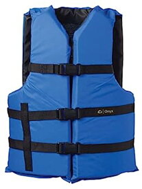 【中古】【輸入品・未使用】ONYX 汎用ボートライフジャケット オーバーサイズ、ブルー
