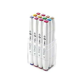 【中古】【輸入品・未使用】Shinhan Touch Twin Brush Marker Set 12 Pastel