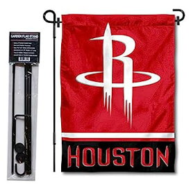 【中古】【輸入品・未使用】WinCraft Houston Rockets ガーデンフラッグ スタンドホルダー付き