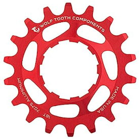 【中古】【輸入品・未使用】ウルフトゥース(Wolf Tooth) Aluminum Single Speed Cog 16t Red