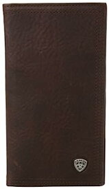 【中古】【輸入品・未使用】Ariat Western Rodeo Leather Shield SM Mens Wallet, Dark Copper