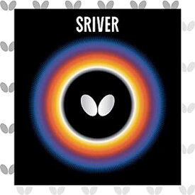 【中古】【輸入品・未使用】Butterfly Sriver 卓球ゴム | 1.5 mm 1.7 mm 1.9 mm 2.1 mm または MAX | レッドまたはブラック | 反転卓球ゴムシート | プロフェッショナル卓球
