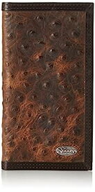 【中古】【輸入品・未使用】Nocona Rodeo Vintage Ostrich Wallet, Brown