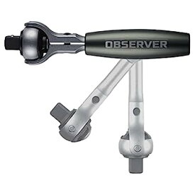 【中古】【輸入品・未使用】Observer Tools デュアルフレックスドライブラチェット ソケットセットツールセット 72歯 - 回転ハンドルとヘッド クイックリリース リバーシブ