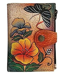 【中古】【輸入品・未使用】ANUSCHKA レディース Anna By Anuschka, Handpainted Leather Ladies Wallet, Wild Flower