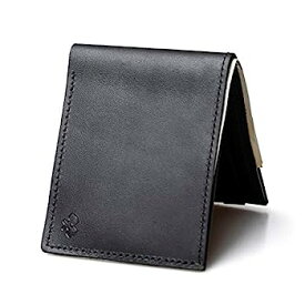 【中古】【輸入品・未使用】メンズ二つ折りレザー財布 | アメリカ製 | メンズ二つ折り財布 | アメリカ製 | メインストリートフォージ, ブラック(Midnight Black), 7 Slot Bi