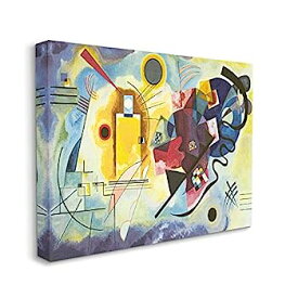 【中古】【輸入品・未使用】Stupell Industries クラシック抽象画 イエロー レッド ブルー Wasily Kandinsky キャンバスウォールアート 16 x 20