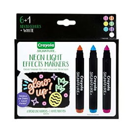 【中古】【輸入品・未使用】Crayola Signature, 6 ct. Neon Light Effect Markers