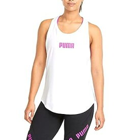 【中古】【輸入品・未使用】PUMA Plus Size Train Logo Tank Puma White/Deep Orchid Puma 1X