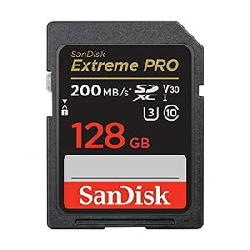 【中古】【輸入品・未使用】SanDisk (サンディスク) 128GB Extreme PRO SDXC UHS-I メモリーカード - C10、U3、V30、4K UHD、SDカードDigital Cameras - SDSDXXD-128G-GN4IN