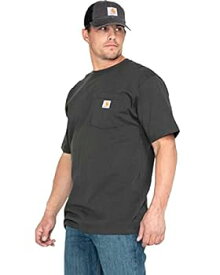 【中古】【輸入品・未使用】Carhartt Men's Big K87 Workwear Short Sleeve T-Shirt (Regular and Big & Tall Sizes), peat, 2X-Large/Tall