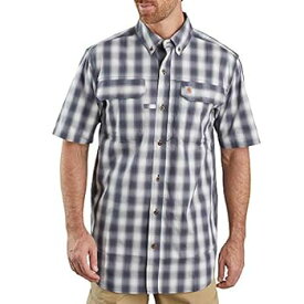 【中古】【輸入品・未使用】Carhartt メンズ Rugged Flex Rigby 半袖ワークシャツ US サイズ: MD (Reg) カラー: ブルー