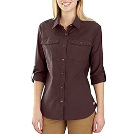 【中古】【輸入品・未使用】Carhartt Women's 103600 Women's Rugged Flex Bozeman Shirt - 3X-Large Plus - Deep Wine