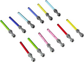 【中古】【輸入品・未使用】Lego Star Wars Lightsaber Lot of 12 Gray Hilt Purple, Pink, Red, Green, Yellow, & Blue Lightsabers (Darth Vader, Yoda,