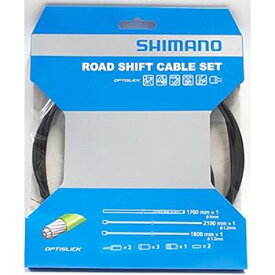 【中古】【輸入品・未使用】Shimano optislikロード自転車シフトケーブルセット ブラック
