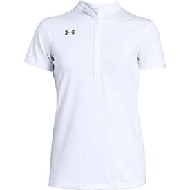 【中古】【輸入品・未使用】Under Armour Women's Team Drape Polo Shirt (Large, White)