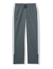 【中古】【輸入品・未使用】Under Armour Boys' Woven Training Track Pants, Pitch Gray (012)/Black, Youth Small