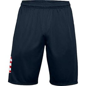 【中古】【輸入品・未使用】Under Armour Men's Freedom Tech Logo Shorts , Academy Blue (408)/Academy Blue , Small