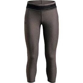 【中古】【輸入品・未使用】Under Armour Girls' HeatGear Armour Heather Crop , Charcoal Light Heather (019)/Black , Youth Small