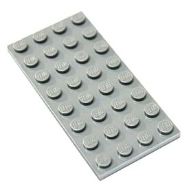 【中古】【輸入品・未使用】(b. 10 Pieces, Light Gray) - LEGO Parts and Pieces: Light Grey (Medium Stone Grey) 4x8 Plate x10