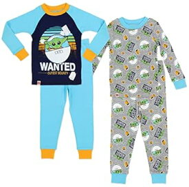 【中古】【輸入品・未使用】LEGO Star Wars Baby Yoda Boys 2 for 1 Cotton Pajama Set, Size 3T Turquoise