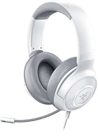 【中古】【良い】Razer Kraken X - Mercury White ゲーミングヘッドセット 3.5mm 軽量 PS5 PS4 PC Switch スマホ RZ04-02890300-R3M1