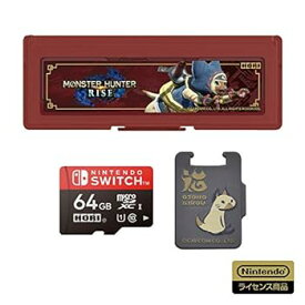 【中古】【良い】【任天堂ライセンス商品】モンスターハンターライズ microSDカード64GB+カードケース6 for Nintendo Switch【Nintendo Switch対応】