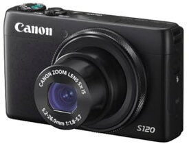 【中古】【良い】Canon デジタルカメラ PowerShot S120(ブラック) F値1.8 広角24mm 光学5倍ズーム PSS120(BK)