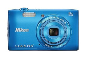【中古】【良い】Nikon デジタルカメラ COOLPIX S3600 8倍ズーム 2005万画素 コバルトブルー S3600BL