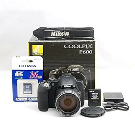 【中古】【良い】Nikon デジタルカメラ P600 光学60倍 1600万画素 ブラック P600BK