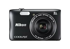【中古】【良い】Nikon デジタルカメラ COOLPIX S3700 ブラック 光学8倍ズーム 2005万画素 S3700BK