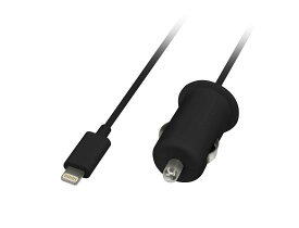 【中古】【非常に良い】グリーンハウス Lightningシガーソケット充電アダプタ 1A ブラック GH-ALTCCA-BK