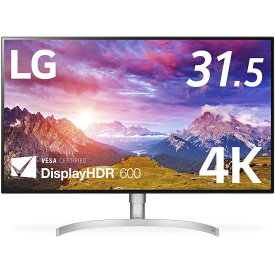 【中古】【非常に良い】LG モニター ディスプレイ 32UL950-W 31.5インチ/4K/DisplayHDR600/Nano IPS/Thunderbolt3×2、HDMI、DP/スピーカー/ピボット、高さ調節/3