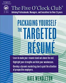 【中古】(未使用・未開封品)Packaging Yourself: The Targeted Resume [洋書]