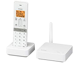 【中古】(未使用・未開封品)シャープ 電話機 コードレス 1.9GHz DECT準拠方式 迷惑電話機拒否機能 ホワイト系 JD-SF1CL-W