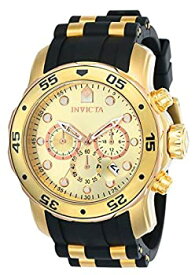 【中古】(未使用・未開封品)[インビクタ]Invicta 腕時計 17884 Pro Diver Chronograph Gold-Tone Dial Black Polyurethane メンズ [並行輸入品]