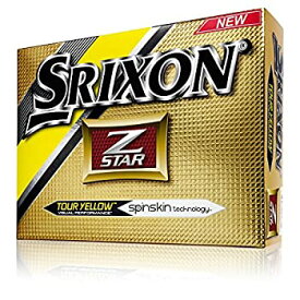【中古】(未使用・未開封品)SRIXON(スリクソン) ゴルフボール Z-Star Z-Star (ゼットスター) ゴルフボール 2016 年モデル (1ダース) USモデル 並行輸入品 イエロー 高初