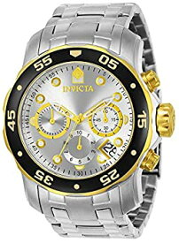 【中古】[インヴィクタ]Invicta 腕時計 Pro Diver Scuba Swiss Chronograph Silver Dial Stainless Steel Bracelet Watch 80040 メンズ [並行輸入品]