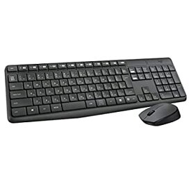 【中古】(未使用・未開封品)ロジクール ワイヤレス マウス 無線 耐水設計キーボード セット MK235
