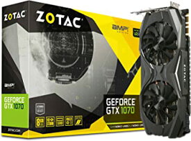 【中古】(未使用・未開封品)ZOTAC GeForce GTX 1070 AMP! Edition, ZT-P10700C-10P, 8GB GDDR5 IceStorm Cooling, Metal Wraparound Carbon ExoArmor exterior, Ultra-wide