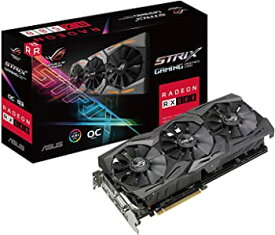 【中古】ASUS Strixシリーズ AMD Radeon RX580搭載ビデオカード ROG-STRIX-RX580-O8G-GAMING