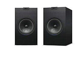 【中古】【非常に良い】KEF Q350 ブックシェルフスピーカー（ペア、ブラック） Q350B