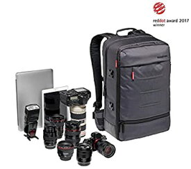 【中古】Manfrotto カメラリュック Manhattanコレクション 26.5L バックパック ムーバー50 三脚取り付け可 15.6インチPC収納可 撥水素材 MB MN-BP-MV-50