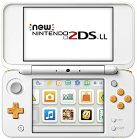 【中古】Newニンテンドー2DS LL 【ホワイト×オレンジ】3DSのゲームが2Dで遊べる