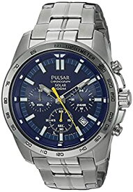 【中古】(未使用・未開封品)[セイコー パルサー] SEIKO PULSAR 100m防水 ソーラー クロノグラフ 腕時計 メンズ PZ5001 [並行輸入品]