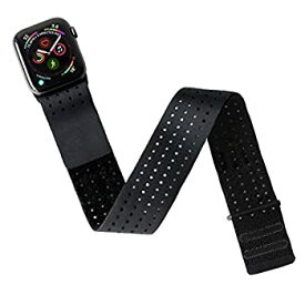 【中古】(未使用・未開封品)Tefeca Apple Watch 42mm 44mm用交換用通気性スポーツループアームバンド Black for 42mm/44mm Apple Watch ブラック