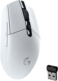 【中古】Logicool G ロジクール G ゲーミングマウス ワイヤレス G304 ホワイト HERO センサー LIGHTSPEED 無線 99g 軽量 G304rWH 国内正規品 【 ファイナ