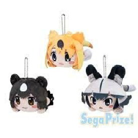 【中古】(未使用・未開封品)けものフレンズ 寝そべりぬいぐるみ ヒグマ・キンシコウ・リカオン 全3種セット