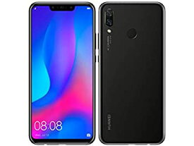 【中古】HUAWEI HUAWEI nova 3　ブラック［6.3インチ/メモリ 4GB/ストレージ 128GB］ PAR-LX9-BK